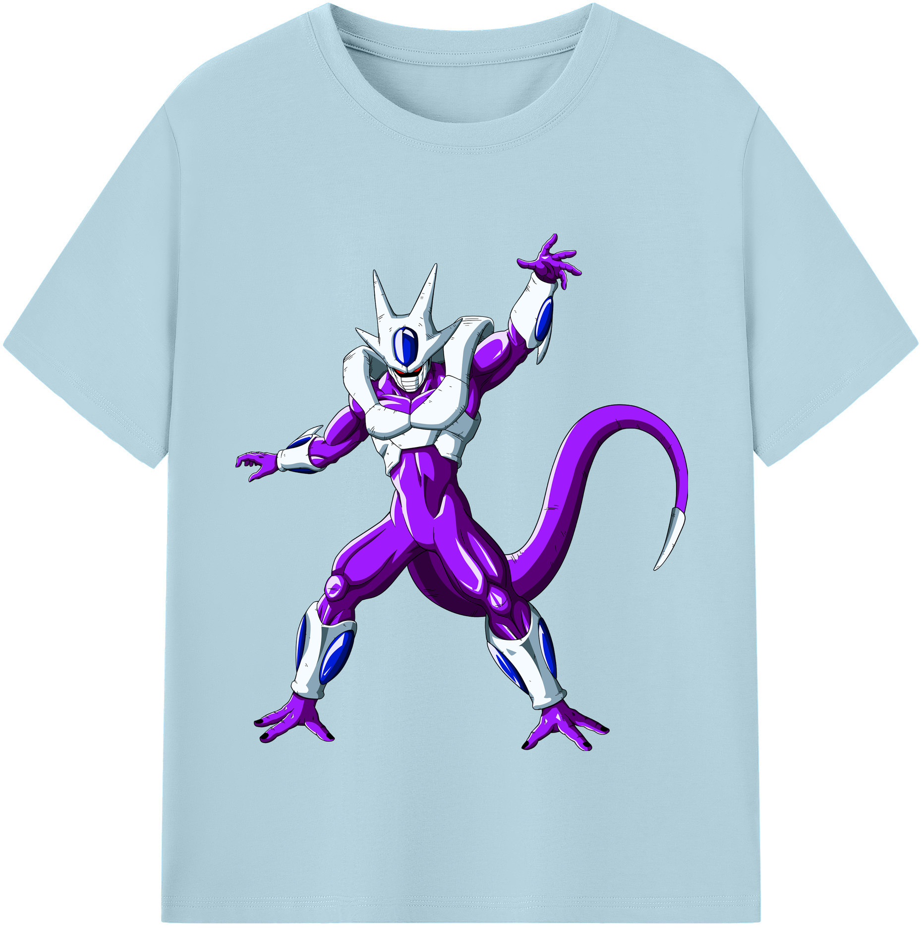 （画像用） ドラゴンボール クウラ DRAGON BALL Cooler Coora 綿100％半袖Tシャツ（フロントプリント）